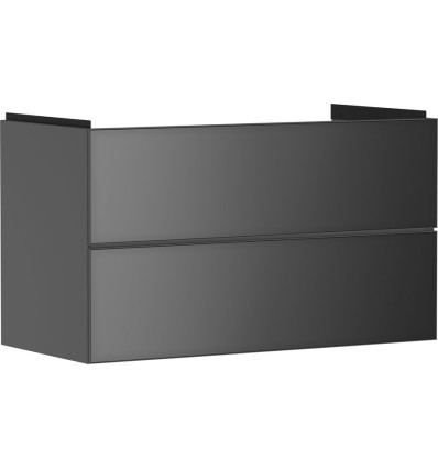 Szafka pod umywalkę wiszącą z 2 szufladami 980/475, Szary Łupek Matowy Xevolos E Hansgrohe (54183770)