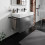 Szafka pod umywalkę wiszącą z 2 szufladami 980/475, Szary Łupek Matowy Xevolos E Hansgrohe (54183770)