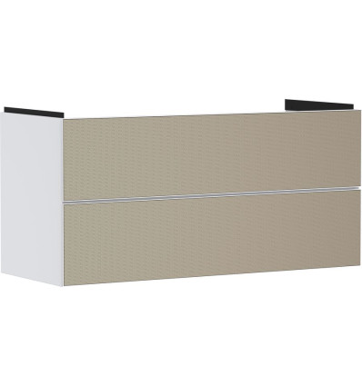 Szafka pod umywalkę wiszącą z 2 szufladami 1180/475, Biały Matowy Xevolos E Hansgrohe (54184390)