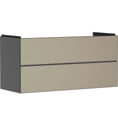 Szafka pod umywalkę wiszącą z 2 szufladami 1180/475, Szary Łupek Matowy Xevolos E Hansgrohe (54186390)