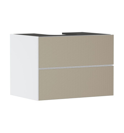 Szafka pod szlifowaną umywalkę wpuszczaną w blat/nablatową z 2 szufladami 780/550, Biały Matowy Xevolos E Hansgrohe (54187390)