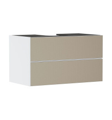 Szafka pod szlifowaną umywalkę wpuszczaną w blat/nablatową z 2 szufladami 980/550, Biały Matowy Xevolos E Hansgrohe (54190390)