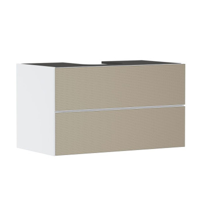 Szafka pod szlifowaną umywalkę wpuszczaną w blat/nablatową z 2 szufladami 980/550, Biały Matowy Xevolos E Hansgrohe (54190390)
