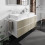 Blat 1370/550 z wycięciami pod 2 umywalki wpuszczane, szlifowaną Biały Matowy Xevolos E Hansgrohe (54207700)