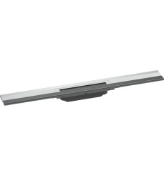 Element zewnętrzny odpływu liniowego 700 z możliwością przycięcia, montaż przyścienny Chrom RainDrain Flex Hansgrohe (56050000)