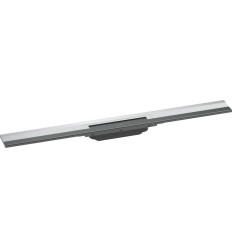 Element zewnętrzny odpływu liniowego 800 z możliwością przycięcia, montaż przyścienny Chrom RainDrain Flex Hansgrohe (56051000)