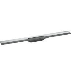 Element zewnętrzny odpływu liniowego 900 z możliwością przycięcia, montaż przyścienny Chrom RainDrain Flex Hansgrohe (56052000)