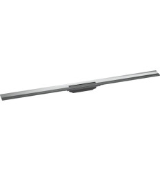 Element zewnętrzny odpływu liniowego 1200 z możliwością przycięcia, montaż przyścienny Chrom RainDrain Flex Hansgrohe (56054000)