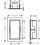 Wnęka ścienna z ozdobną ramką 300/150/100 szarość betonu XtraStoris Original Hansgrohe (56057380)