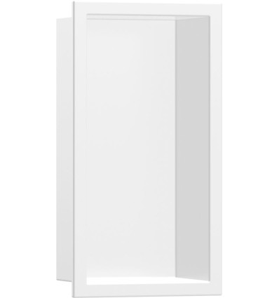 Wnęka ścienna z ozdobną ramką 300/150/100 Biały Matowy XtraStoris Original Hansgrohe (56057700)