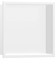 Wnęka ścienna z ozdobną ramką 300/300/100 Biały Matowy XtraStoris Original Hansgrohe (56061700)