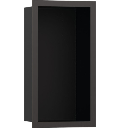 Wnęka ścienna 300/150 szczotkowany XtraStoris czarny chrom szczotkowany Hansgrohe (56095340)