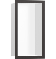Wnęka ścienna 300/150 szczotkowany XtraStoris czarny chrom szczotkowany Hansgrohe (56096340)