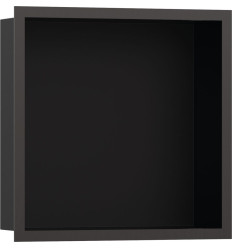 Wnęka ścienna 300/300 szczotkowany XtraStoris czarny chrom szczotkowany Hansgrohe (56098340)