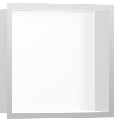 Wnęka ścienna 300/300 stal szczotkowana XtraStoris Hansgrohe (56099800)