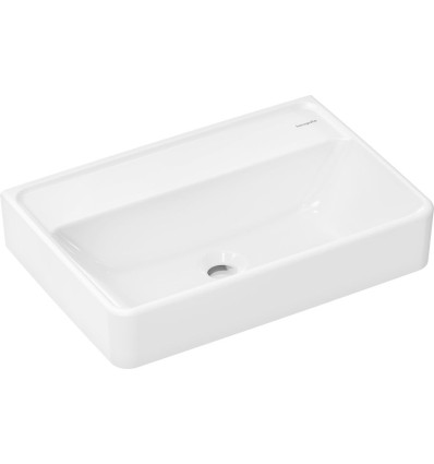 Umywalka wisząca Compact 550/370 bez otworu na baterię, bez przelewu Biały Xanuia Q Hansgrohe (60212450)