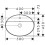Umywalka 600/450 nablatowa SmartClean Hansgrohe (61078450)