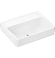 Mała umywalka wisząca 500/390 bez otworu na baterię bez przelewu SmartClean Biały Xanuia Q Hansgrohe (61145450)