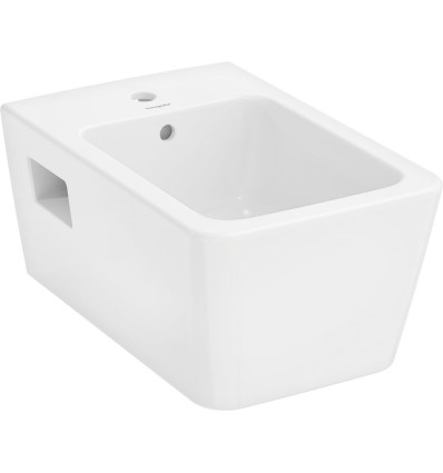 Bidet wiszący 540 z otworem na baterię, z przelewem, HygieneEffect Biały EluPura Original Q Hansgrohe (62046450)