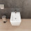 Bidet wiszący 540 z otworem na baterię, z przelewem, HygieneEffect Biały EluPura Original Q Hansgrohe (62046450)