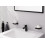 Jednouchwytowa bateria umywalkowa 70 z kompletem odpływowym Push-Open Czarny Matowy Logis Hansgrohe (71077670)
