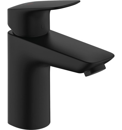 Jednouchwytowa bateria umywalkowa 100 CoolStart bez kompletu odpływowego Czarny Matowy Logis Hansgrohe (71103670)