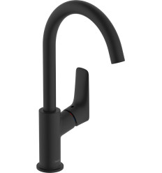 Jednouchwytowa bateria umywalkowa 210 z obrotową wylewką bez kompletu odpływowego Czarny Matowy Logis Hansgrohe (71131670)