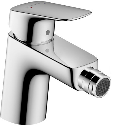Bateria bidetowa 70 z metalowym korkiem z cięgłem Chrom Logis Hansgrohe (71203000)