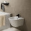 Jednouchwytowa bateria bidetowa z kompletem odpływowym z cięgłem Czarny Matowy Vernis Blend Hansgrohe (71210670)