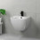 Jednouchwytowa bateria bidetowa z kompletem odpływowym z cięgłem Czarny Matowy Vernis Shape Hansgrohe (71211670)