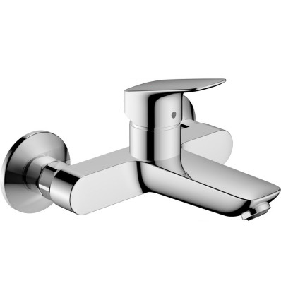 Bateria umywalkowa ścienna natynkowa Chrom Logis Hansgrohe (71225000)