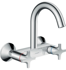Bateria kuchenna ścienna z górną wylewką Chrom Logis M32 Hansgrohe (71286000)
