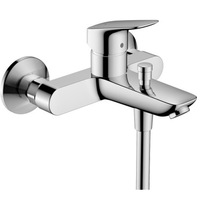 Bateria wannowa z 2 zakresami przepływu, natynkowa Chrom Logis Hansgrohe (71401000)