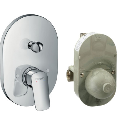 Zestaw jednouchwytowej baterii wannowej, podtynkowej Chrom Logis Hansgrohe (71409000)