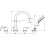 4-otworowa bateria na brzeg wanny Chrom Vernis Blend Hansgrohe (71456000)