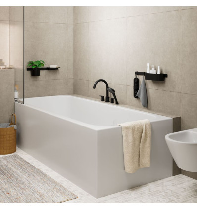 4-otworowa bateria na brzeg wanny Czarny Matowy Vernis Blend Hansgrohe (71456670)