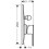 Jednouchwytowa bateria wannowa, podtynkowa Chrom Vernis Shape Hansgrohe (71458000)