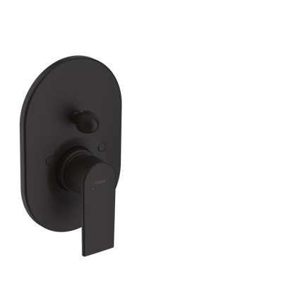 Jednouchwytowa bateria wannowa, podtynkowa Czarny Matowy Vernis Shape Hansgrohe (71458670)
