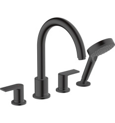 4-otworowa bateria na brzeg wanny Czarny Matowy Vernis Shape Hansgrohe (71459670)