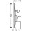 Podtynkowa bateria wannowa z element podstawowym Czarny Matowy Vernis Blend Hansgrohe (71473670)