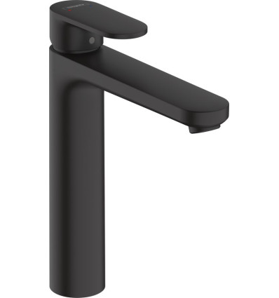 Jednouchwytowa bateria umywalkowa 190 z kompletem odpływowym z cięgłem Czarny Matowy Vernis Blend Hansgrohe (71552670)