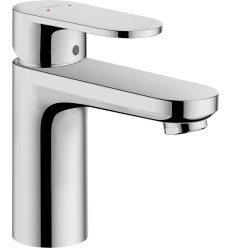 Jednouchwytowa bateria umywalkowa 100 z metalowym kompletem odpływowym z cięgłem Chrom Vernis Blend Hansgrohe (71559000)