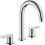 3-otworowa bateria umywalkowa z kompletem odpływowym z cięgłem Chrom Vernis Shape Hansgrohe (71563000)
