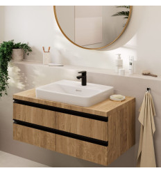 Jednouchwytowa bateria umywalkowa 70 CoolStart z kompletem odpływowym Push-Open Czarny Matowy Vernis Blend Hansgrohe (71598670)