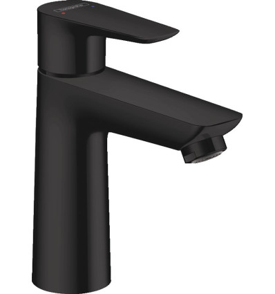 Bateria umywalkowa 110 z korkiem Talis E czarny mat Hansgrohe (71710670)