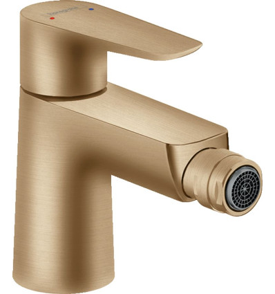 Bateria bidetowa z korkiem z cięgłem Brąz Szczotkowany Talis E Hansgrohe (71720140)