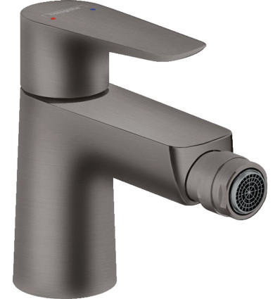 Bateria bidetowa z korkiem z cięgłem Czarny Chrom Talis E Hansgrohe (71720340)