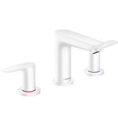 Bateria umywalkowa 3-otworowa z korkiem z cięgłem Biały Mat Talis E Hansgrohe (71733700)