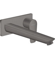 Bateria umywalkowa z wylewką 22,5 cm ścienna podtynkowa Czarny Chrom Talis E Hansgrohe (71734340)