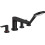 Bateria nawannowa 4-otworowa Czarny Mat Talis E Hansgrohe (71748670)